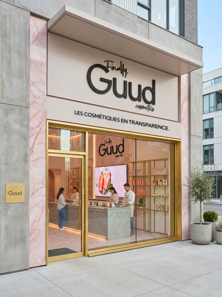 Projet Guud — Devanture de la boutique